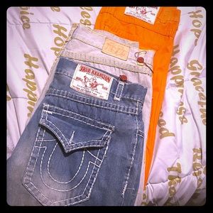 3 pair of True Religion pants